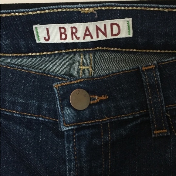 J Brand Low Rise Pencil Leg Jean Color Ink Size 25 Dark Wash Stretch - Picture 4 of 8